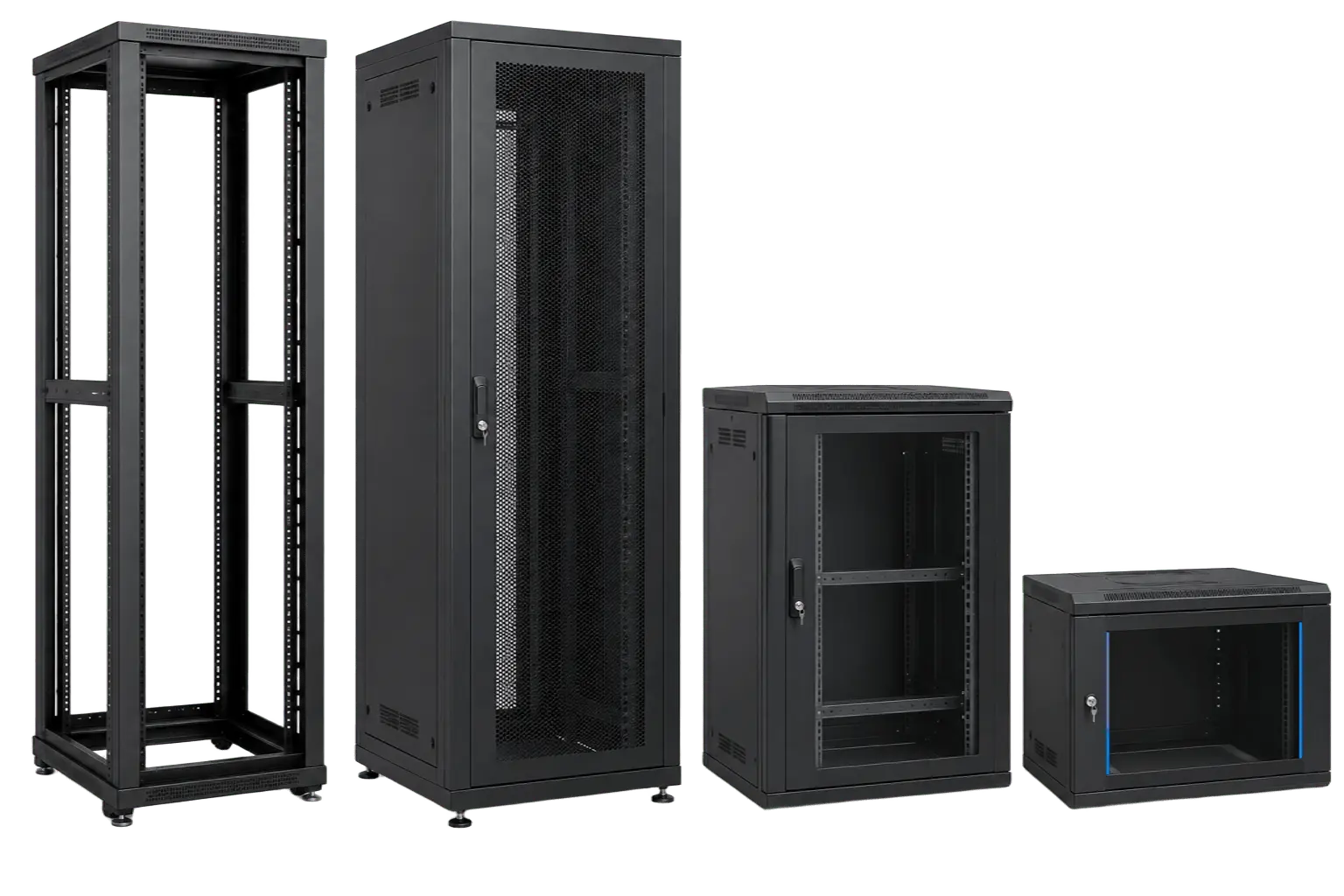 Server racks and network cabinets